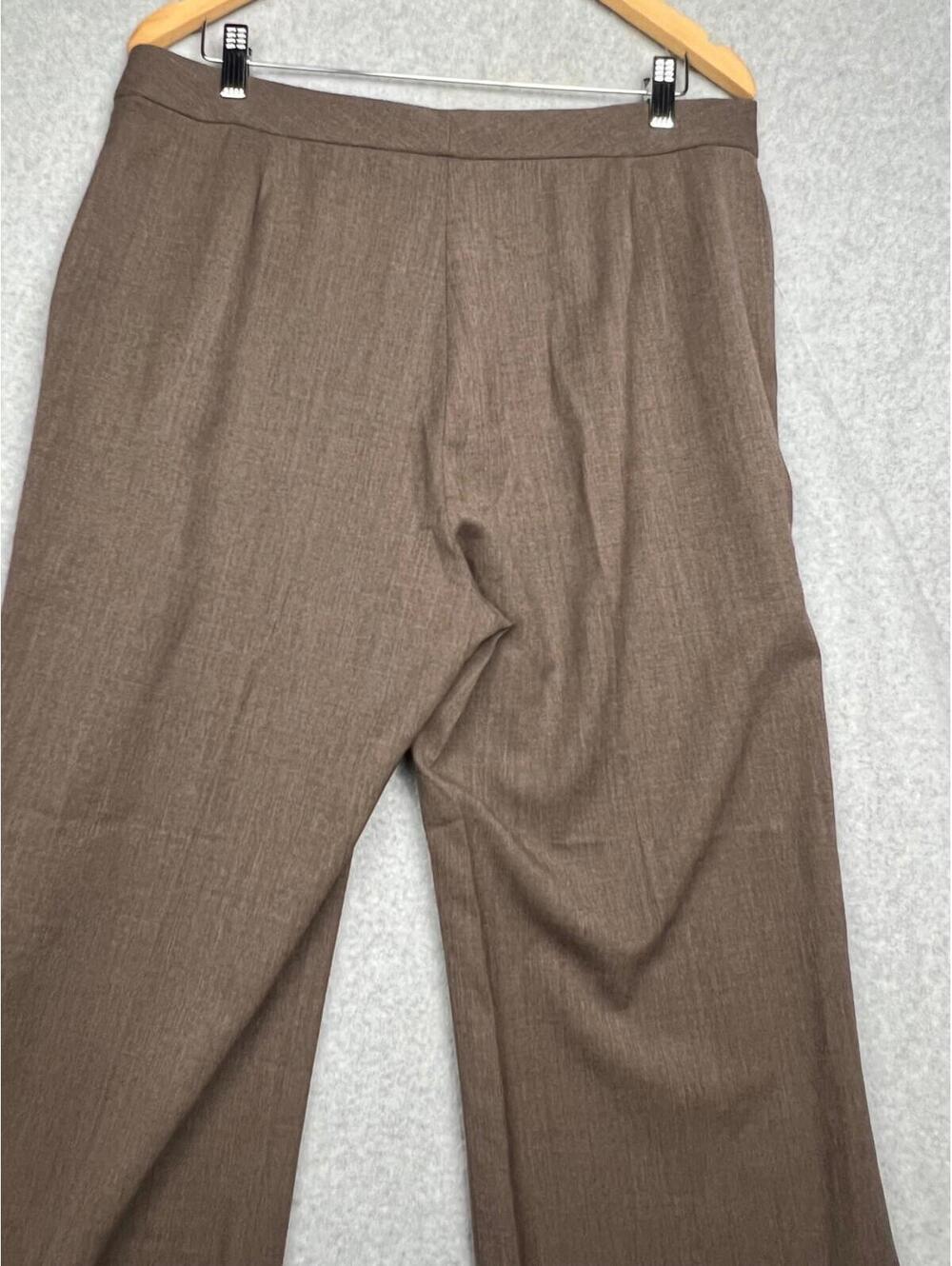 Lauren Ralph Lauren Wool Slacks Pants Womens 14 Office Casual Work Simple Brown - Picture 5 of 11